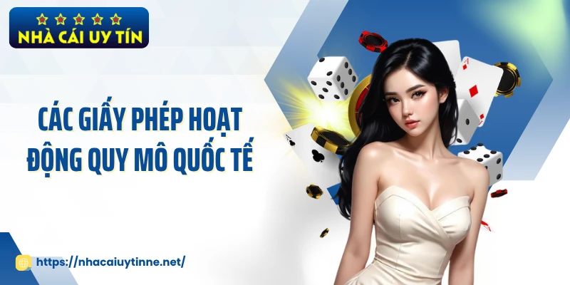 Các giấy phép hoạt động quy mô quốc tế
